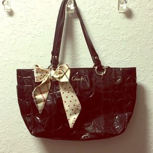 🖤FINAL 💸DROP🖤Coach Patent Leather Bag EUC